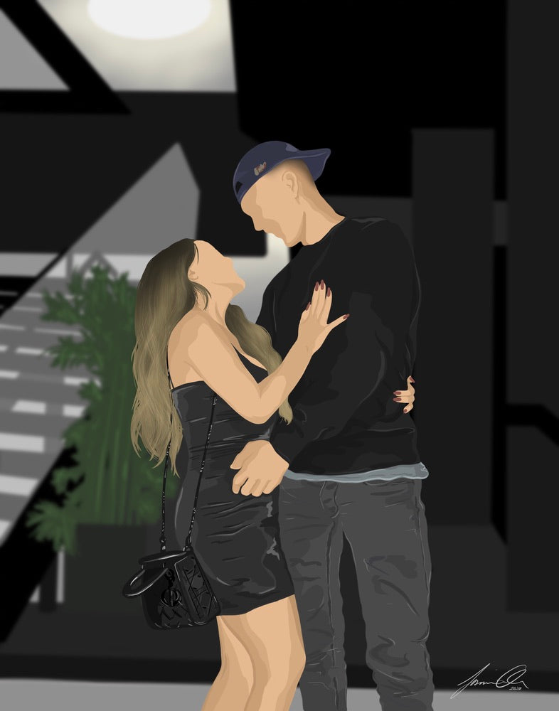 Custom Minimalistic Portrait: Digital File Only